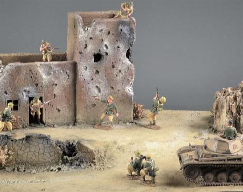 Nordafrikansk ruin - diorama